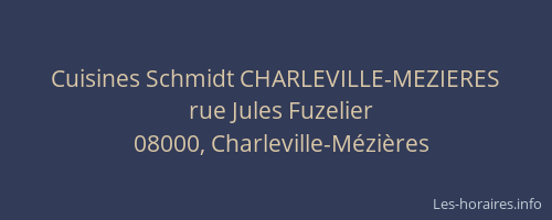 Cuisines Schmidt CHARLEVILLE-MEZIERES