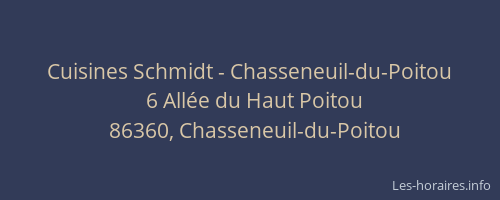 Cuisines Schmidt - Chasseneuil-du-Poitou