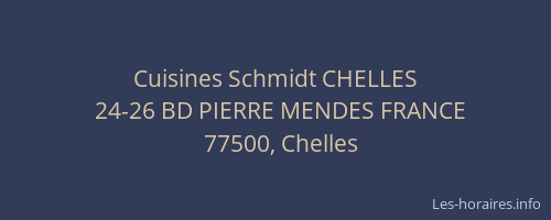 Cuisines Schmidt CHELLES