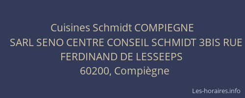 Cuisines Schmidt COMPIEGNE
