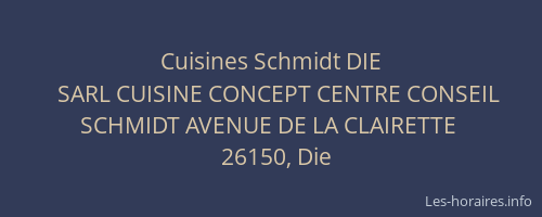 Cuisines Schmidt DIE