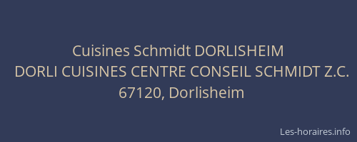 Cuisines Schmidt DORLISHEIM