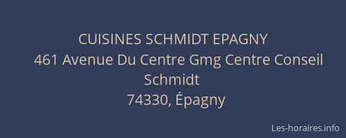 CUISINES SCHMIDT EPAGNY