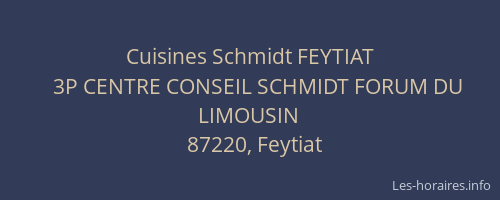 Cuisines Schmidt FEYTIAT