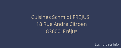 Cuisines Schmidt FREJUS