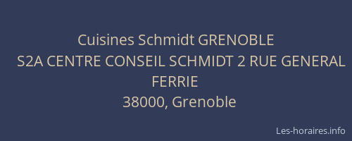 Cuisines Schmidt GRENOBLE
