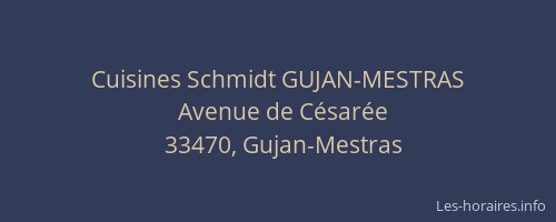 Cuisines Schmidt GUJAN-MESTRAS