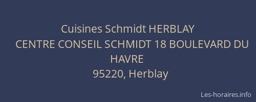 Cuisines Schmidt HERBLAY