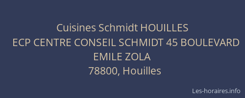 Cuisines Schmidt HOUILLES