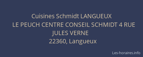 Cuisines Schmidt LANGUEUX