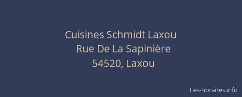 Cuisines Schmidt Laxou