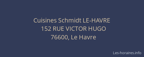 Cuisines Schmidt LE-HAVRE