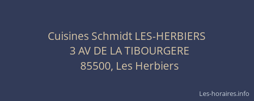 Cuisines Schmidt LES-HERBIERS
