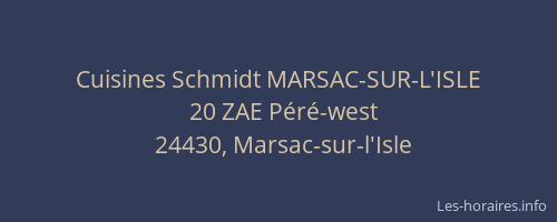 Cuisines Schmidt MARSAC-SUR-L'ISLE