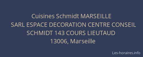 Cuisines Schmidt MARSEILLE