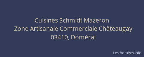 Cuisines Schmidt Mazeron