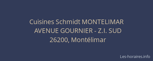 Cuisines Schmidt MONTELIMAR