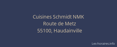 Cuisines Schmidt NMK