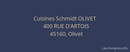 Cuisines Schmidt OLIVET