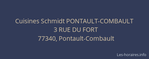 Cuisines Schmidt PONTAULT-COMBAULT