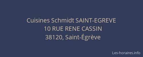 Cuisines Schmidt SAINT-EGREVE