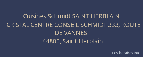 Cuisines Schmidt SAINT-HERBLAIN
