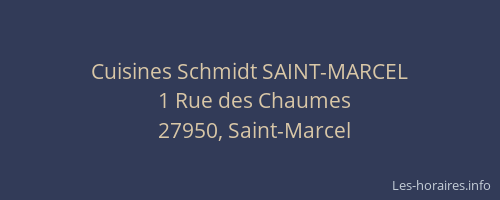 Cuisines Schmidt SAINT-MARCEL