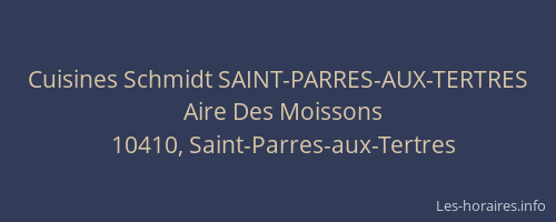 Cuisines Schmidt SAINT-PARRES-AUX-TERTRES