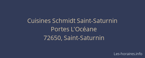 Cuisines Schmidt Saint-Saturnin