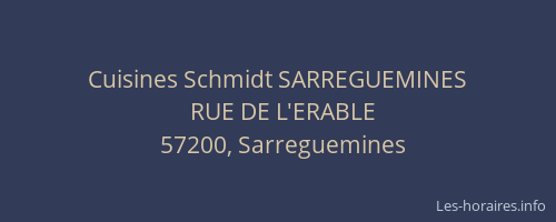 Cuisines Schmidt SARREGUEMINES