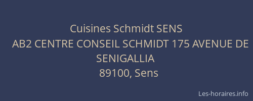 Cuisines Schmidt SENS