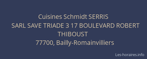 Cuisines Schmidt SERRIS