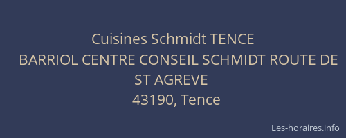 Cuisines Schmidt TENCE