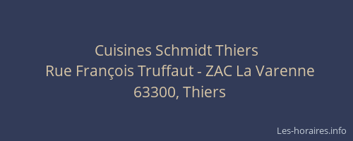 Cuisines Schmidt Thiers