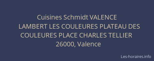 Cuisines Schmidt VALENCE