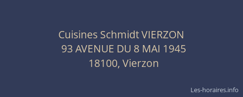 Cuisines Schmidt VIERZON