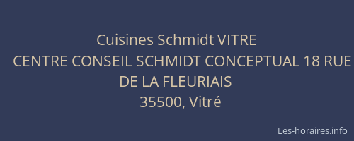 Cuisines Schmidt VITRE