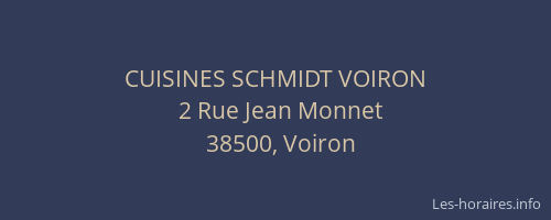 CUISINES SCHMIDT VOIRON