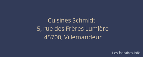 Cuisines Schmidt