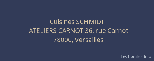 Cuisines SCHMIDT