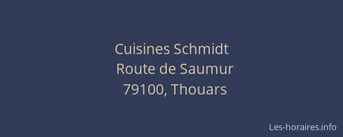 Cuisines Schmidt