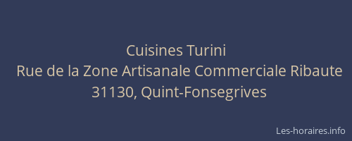 Cuisines Turini