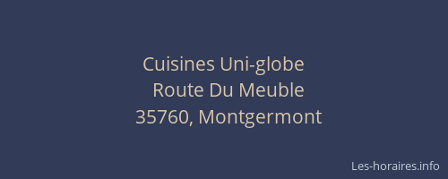 Cuisines Uni-globe