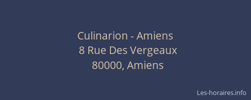 Culinarion - Amiens