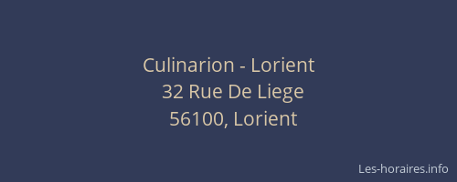 Culinarion - Lorient