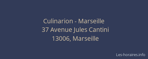 Culinarion - Marseille