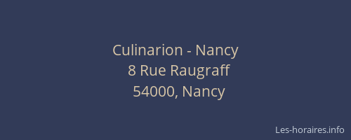 Culinarion - Nancy