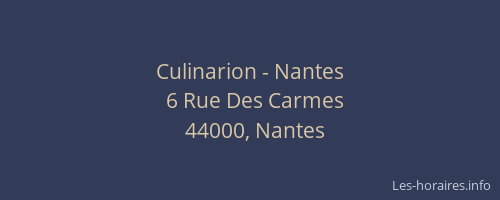 Culinarion - Nantes