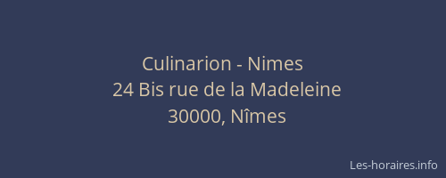 Culinarion - Nimes