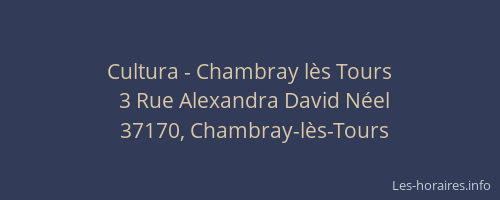 Cultura - Chambray lès Tours